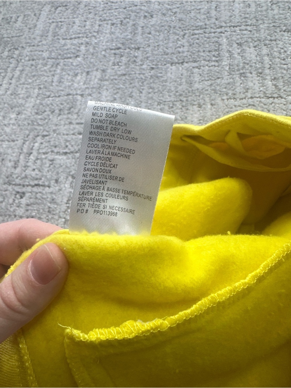 Powder Room Bright Yellow Drawstring Shorts Small Fleece Lined Cotton Blend Y2K - Picture 11 of 11